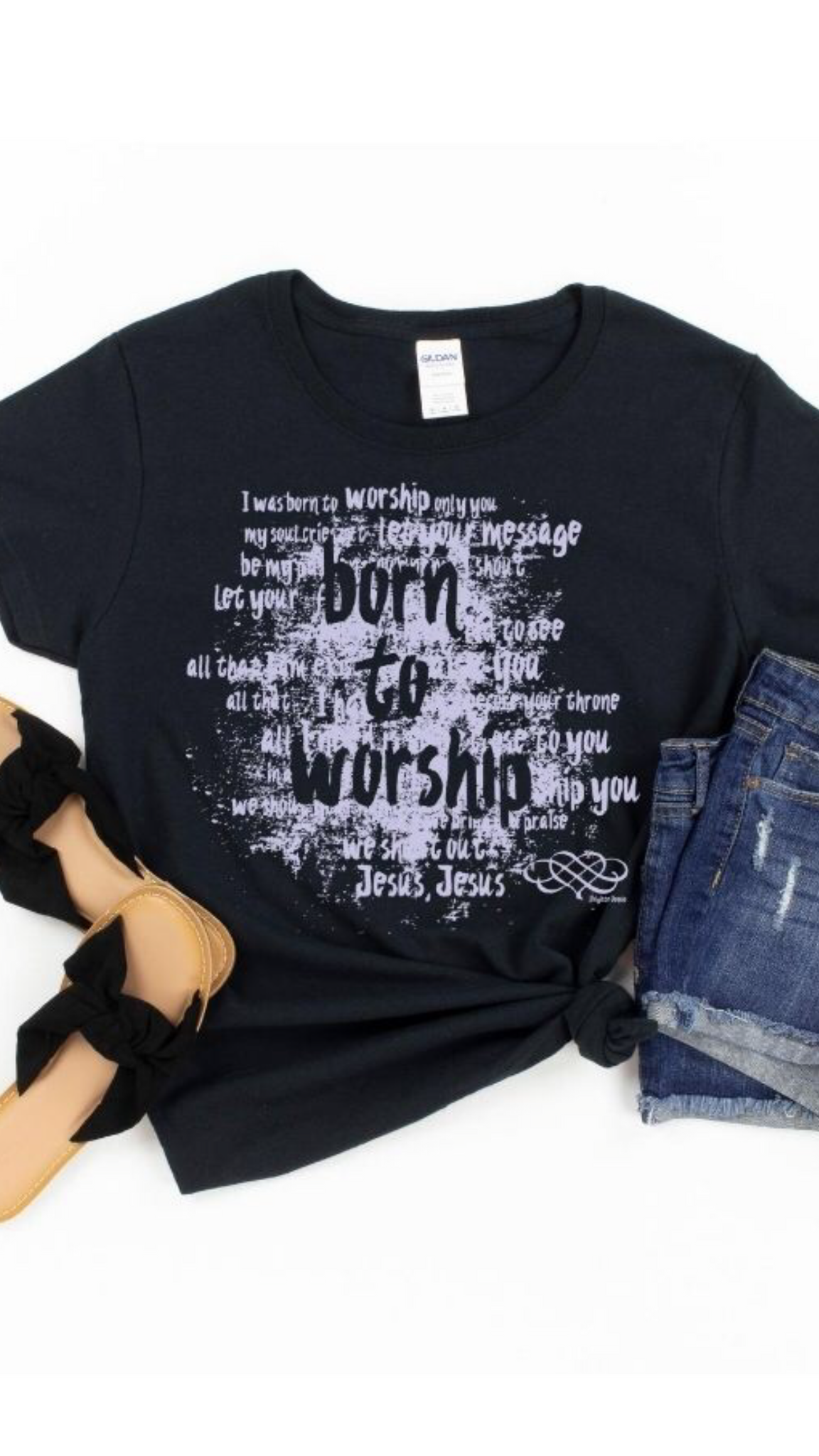 Born To Worship-Ladies T-shirt